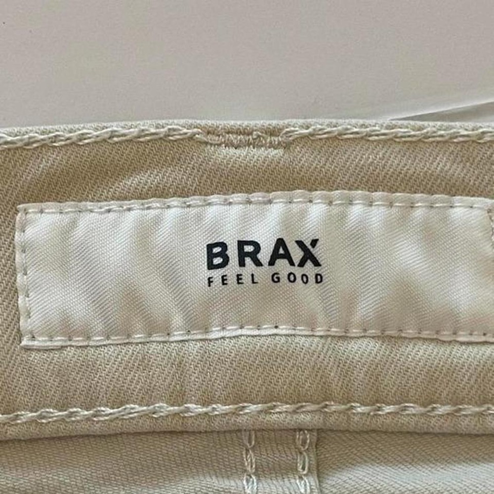 Brax men's trousers 40/34 Creme chuck modern Hi flex lightweight - Picture 2 of 8